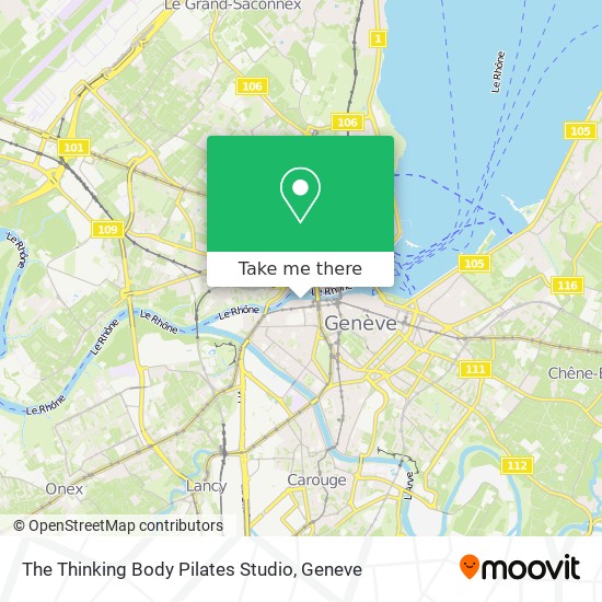 The Thinking Body Pilates Studio map