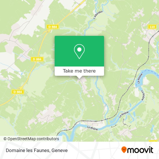 Domaine les Faunes map