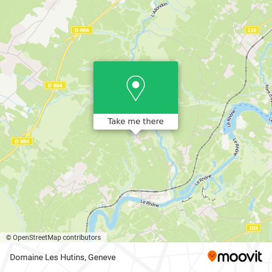 Domaine Les Hutins map
