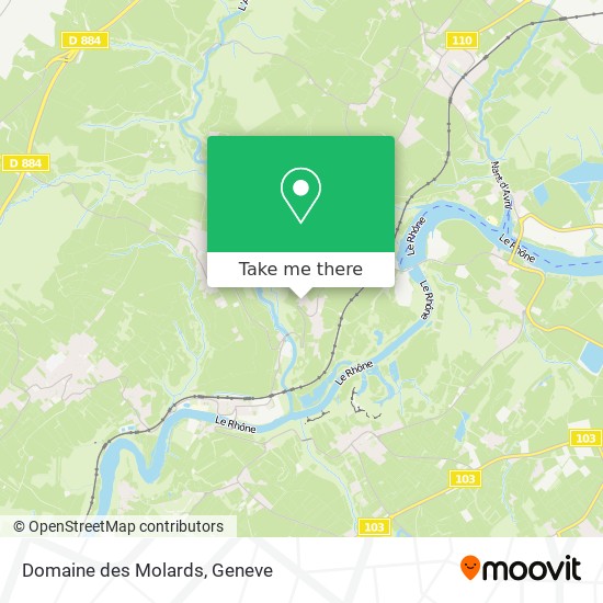 Domaine des Molards map