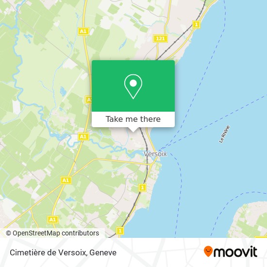 Cimetière de Versoix map