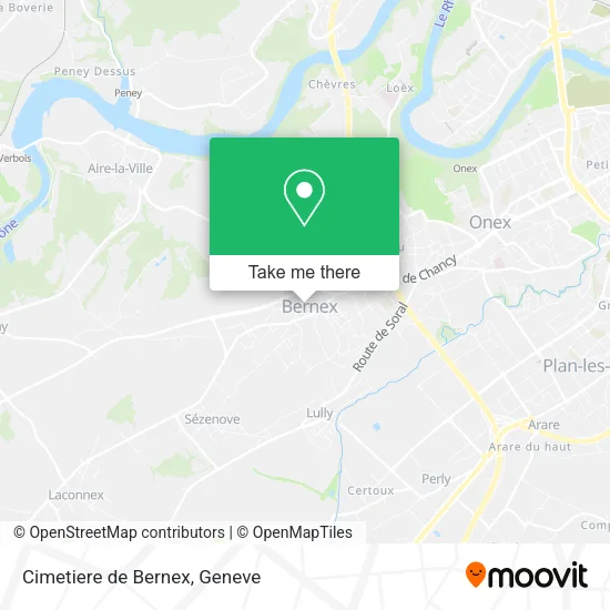 Cimetiere de Bernex plan