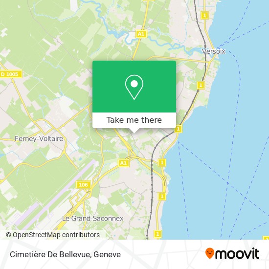 Cimetière De Bellevue map