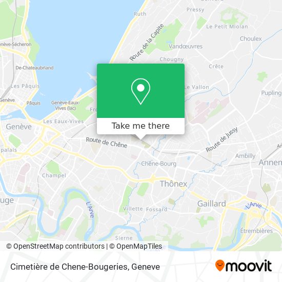 Cimetière de Chene-Bougeries map