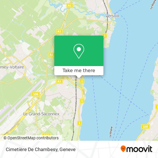 Cimetière De Chambesy map