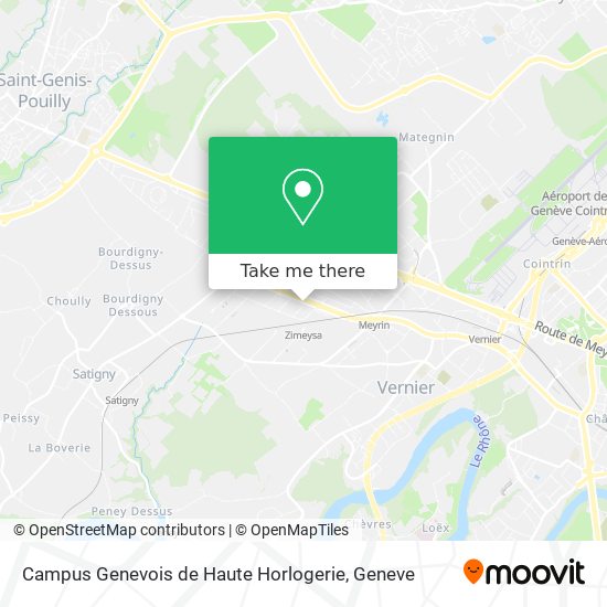 Campus Genevois de Haute Horlogerie Karte
