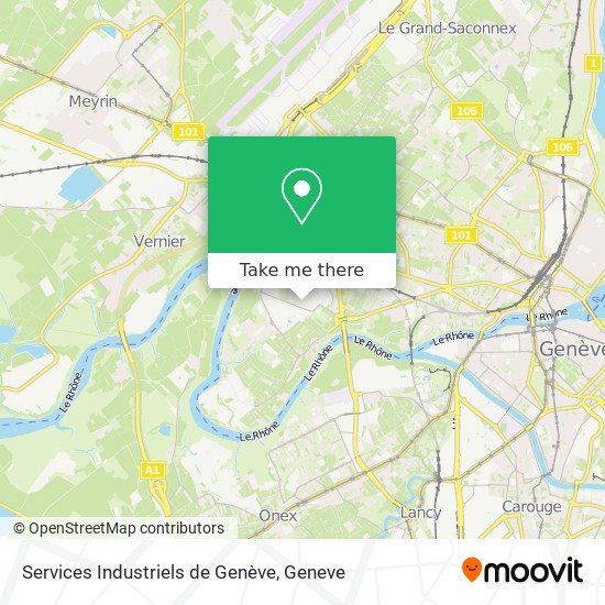 Services Industriels de Genève Karte