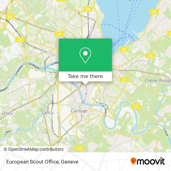 European Scout Office Karte