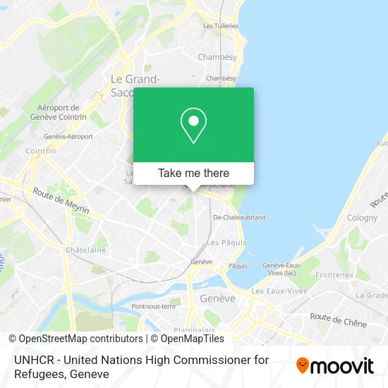 UNHCR - United Nations High Commissioner for Refugees map