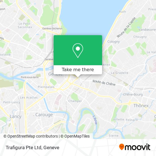 Trafigura Pte Ltd map