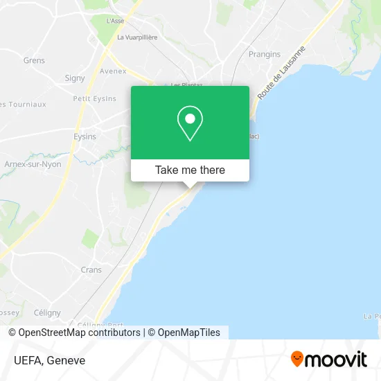 UEFA map
