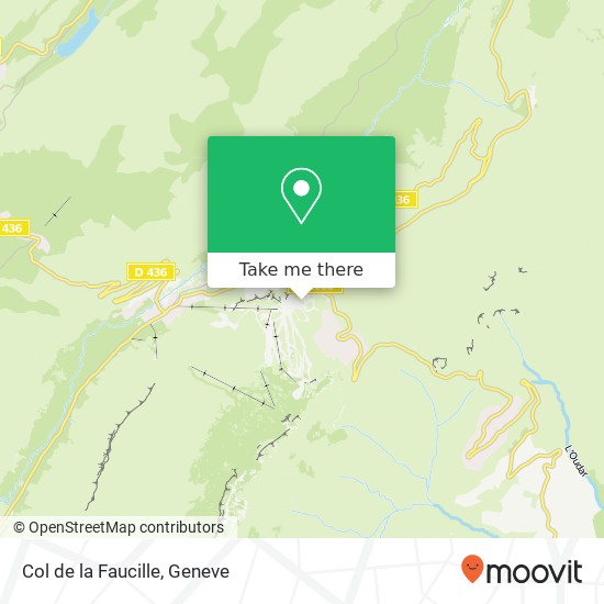 Col de la Faucille map