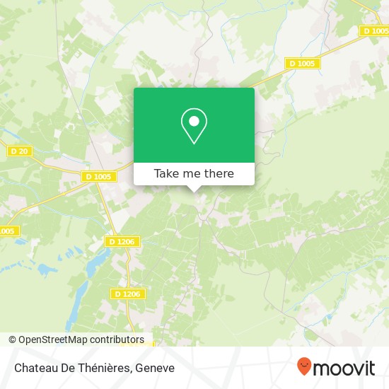 Chateau De Thénières map