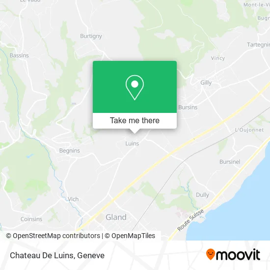 Chateau De Luins map