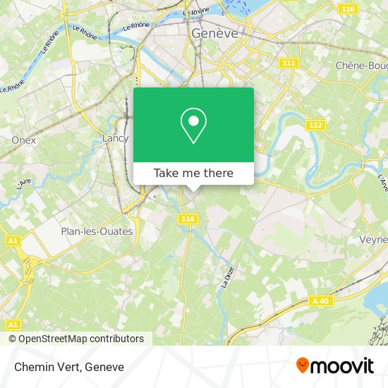 Chemin Vert map