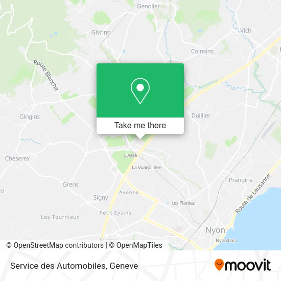 Service des Automobiles map