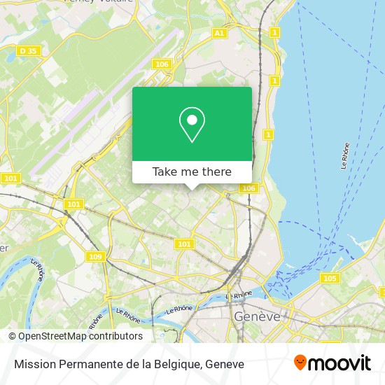 Mission Permanente de la Belgique map