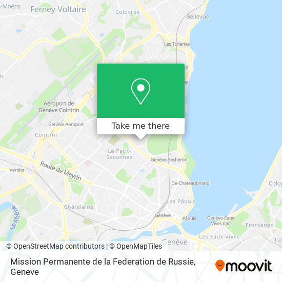 Mission Permanente de la Federation de Russie Karte