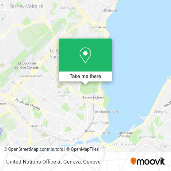United Nations Office at Geneva map