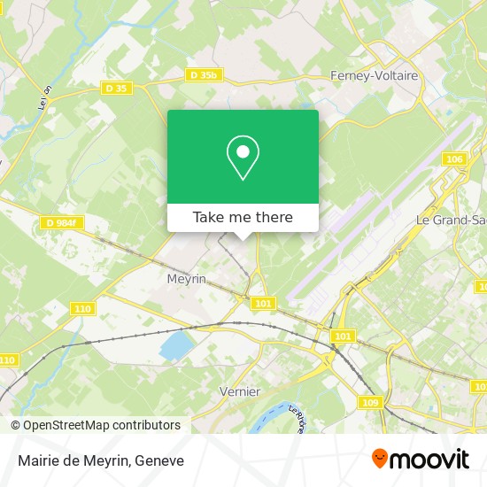 Mairie de Meyrin map