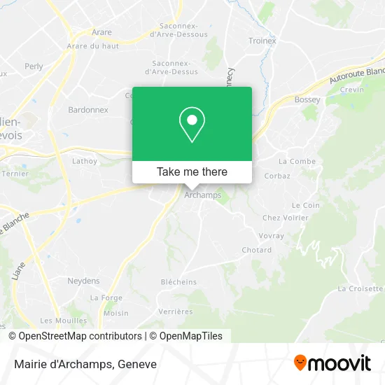 Mairie d'Archamps map