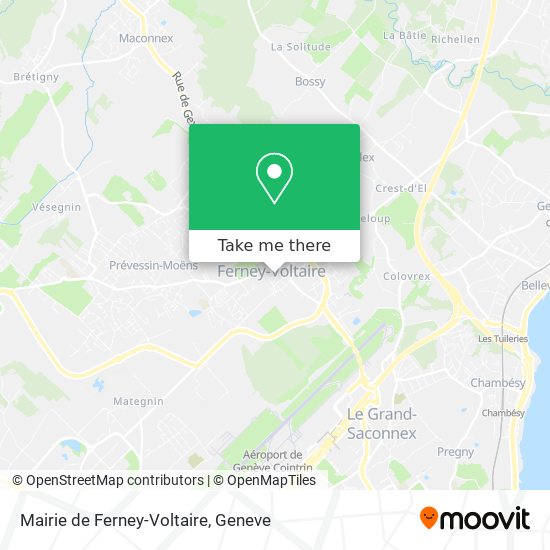 Mairie de Ferney-Voltaire Karte
