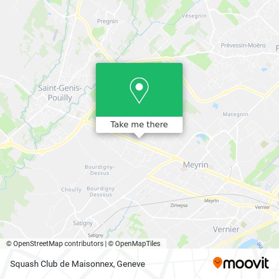 Squash Club de Maisonnex map