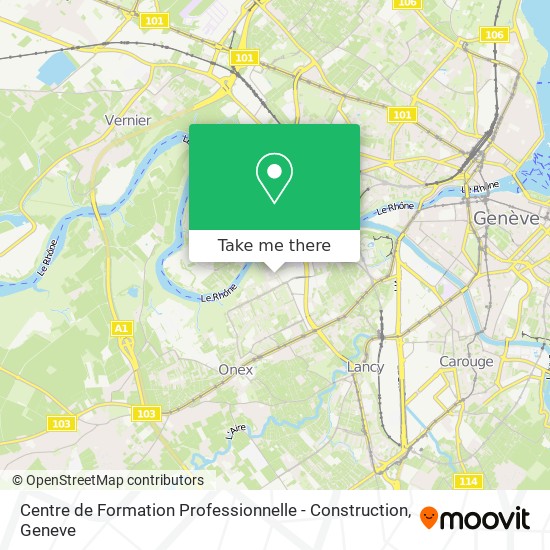 Centre de Formation Professionnelle - Construction Karte