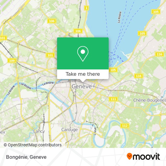 Bongénie map