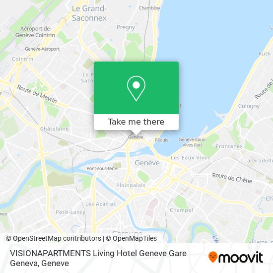 VISIONAPARTMENTS Living Hotel Geneve Gare Geneva map