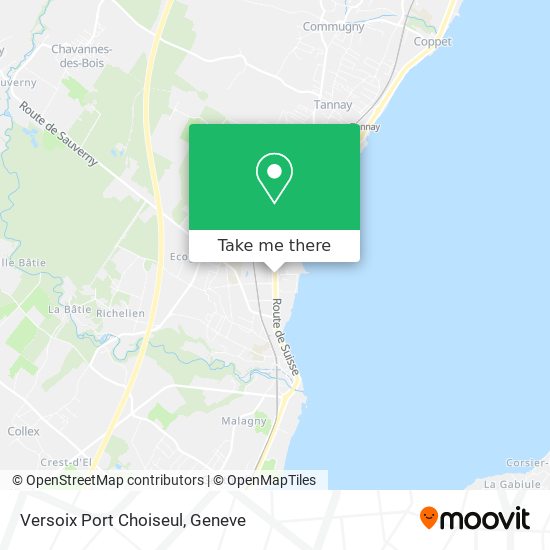 Versoix Port Choiseul map