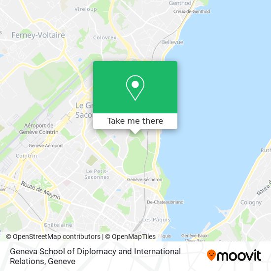 Geneva School of Diplomacy and International Relations map