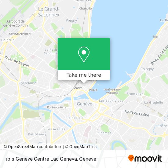 ibis Geneve Centre Lac Geneva map