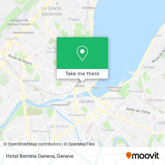 Hotel Bernina Geneva map