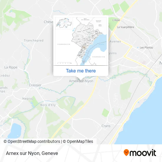 Arnex sur Nyon map