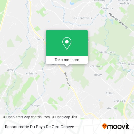 Ressourcerie Du Pays De Gex map