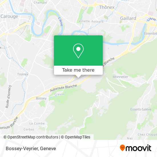 Bossey-Veyrier map