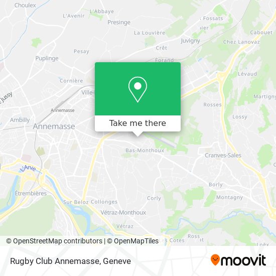 Rugby Club Annemasse map