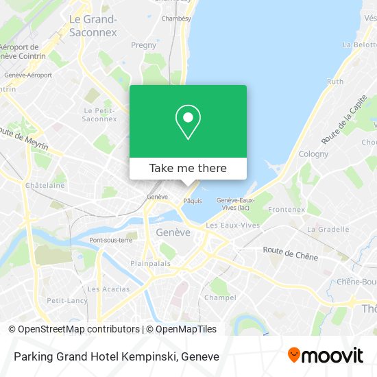 Parking Grand Hotel Kempinski map