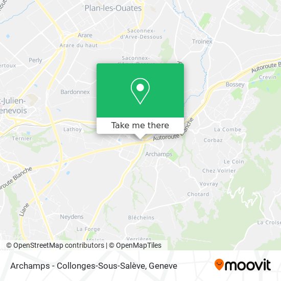 Archamps - Collonges-Sous-Salève Karte