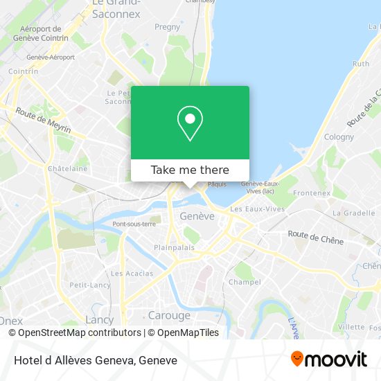 Hotel d Allèves Geneva map