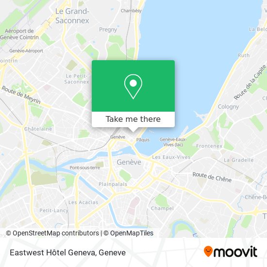 Eastwest Hôtel Geneva map
