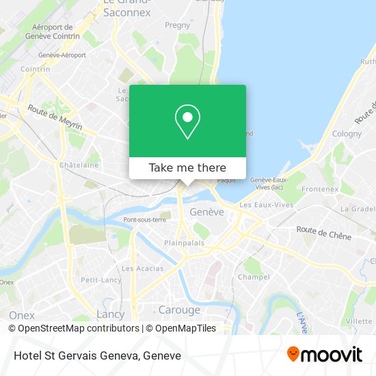 Hotel St Gervais Geneva map