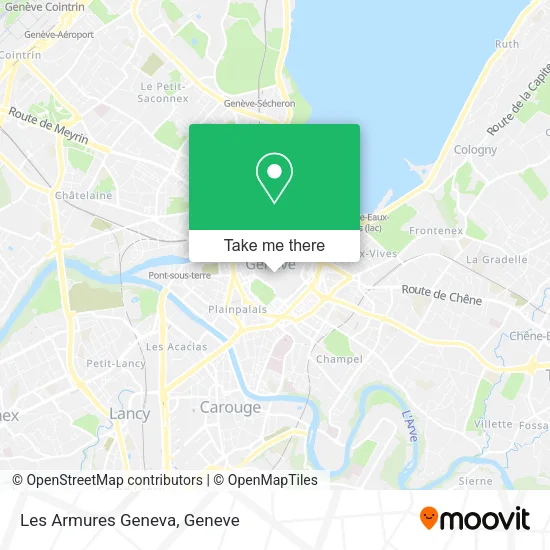 Les Armures Geneva map