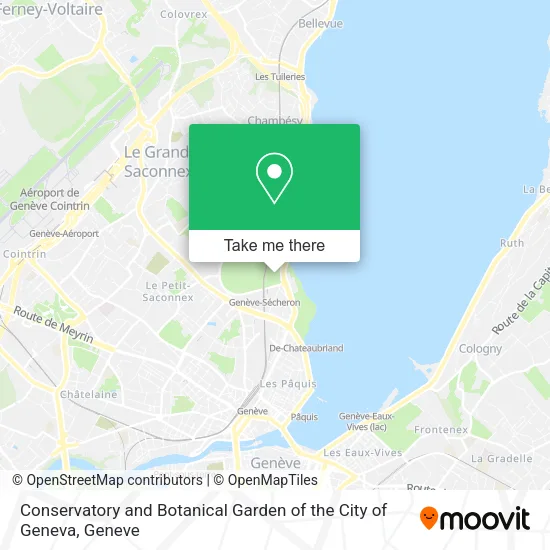 Conservatory and Botanical Garden of the City of Geneva map