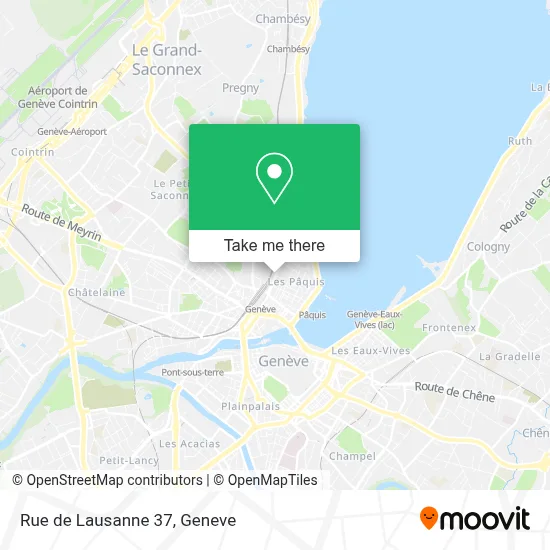 Rue de Lausanne 37 map