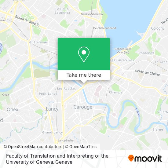 Faculty of Translation and Interpreting of the University of Geneva map