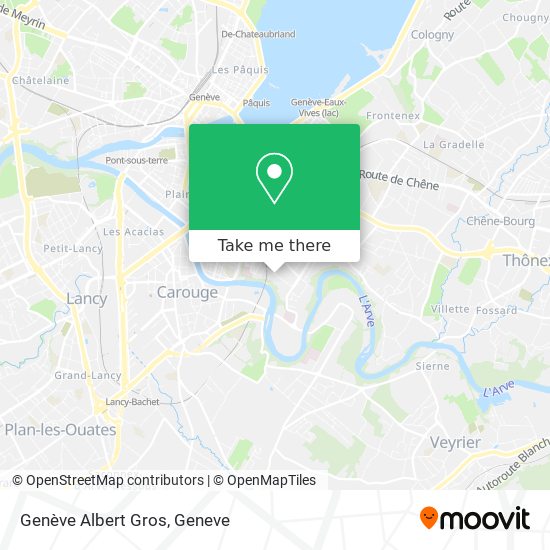 Genève Albert Gros map