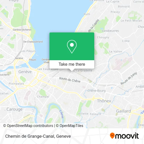 Chemin de Grange-Canal map