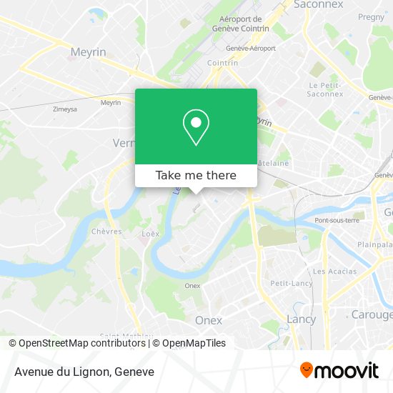 Avenue du Lignon map